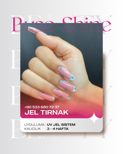 Tırnak Tasarım Galerisi | Buse Shine | Jel, Protez Tırnak ve Manikür Uygulamaları
